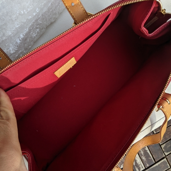 Louis Vuitton  bags vernis Tote Bag Rosewood red champagne - Picture 4 of 13